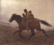 Eastman Johnson A Ride for Liberty oil painting artist